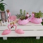鮮やかなピンクが特徴の「幸運の鳥」フラミンゴ。いろいろなフラミンゴ達でお部屋を飾ってみてはいかがでしょうか。