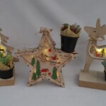 クリスマスおなじみのオーナメント達を、温かい光が優しく照らしてくれます。