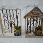 冬の森をイメージした商品。 イルミネーションを付けることにより暖かさを感じるインテリア商品です。