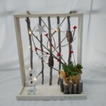 冬の森をイメージした商品。 イルミネーションを付けることにより暖かさを感じるインテリア商品です。