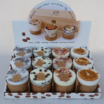 コーヒー・オレンジ・ローズ・ラベンダー、4種類の香りが楽しめるキャンドルアソートです。